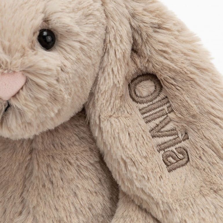 Jellycat Personalised Bashful Bunny Medium Beige BV0TH69 Toy