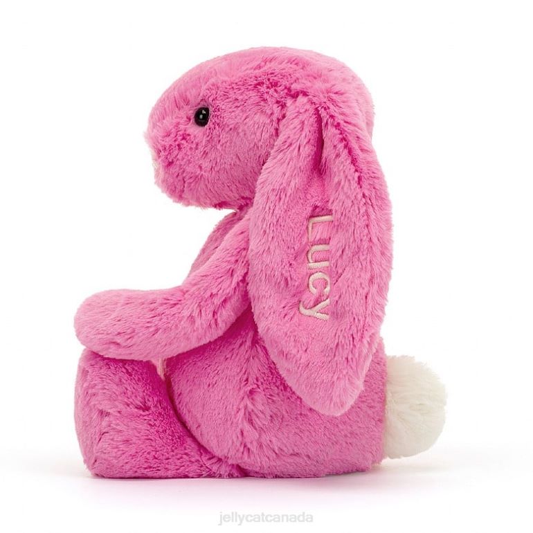 Jellycat Personalised Bashful Bunny Medium Hot Pink BV0TH173 Toy