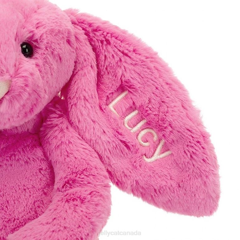 Jellycat Personalised Bashful Bunny Medium Hot Pink BV0TH173 Toy