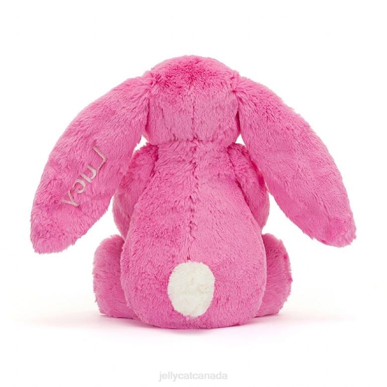Jellycat Personalised Bashful Bunny Medium Hot Pink BV0TH173 Toy