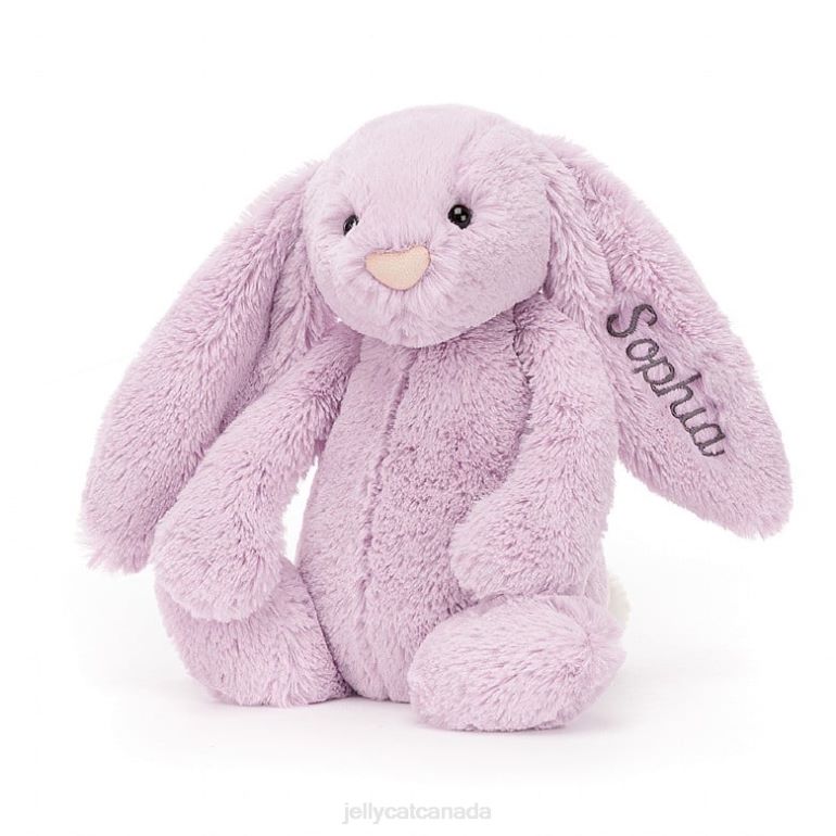 Jellycat Personalised Bashful Bunny Medium Lilac BV0TH92 Toy
