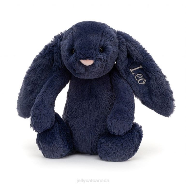 Jellycat Personalised Bashful Bunny Medium Navy BV0TH242 Toy