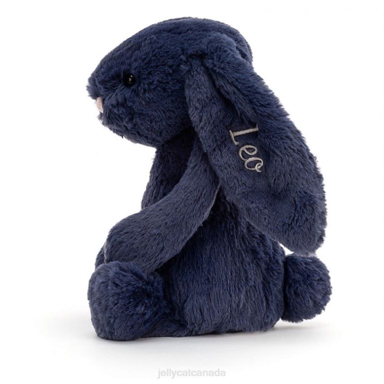 Jellycat Personalised Bashful Bunny Medium Navy BV0TH242 Toy