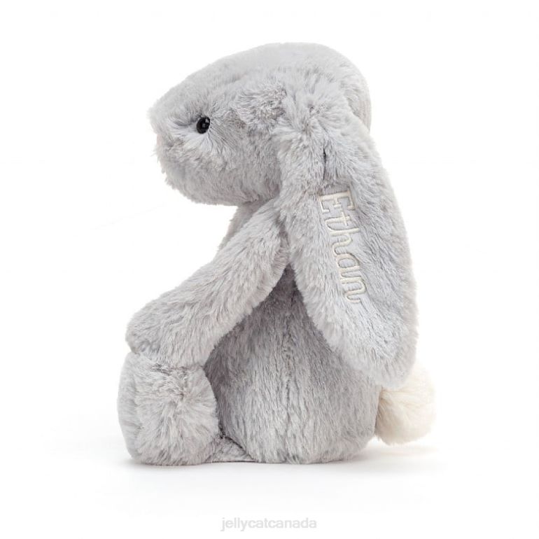 Jellycat Personalised Bashful Bunny Medium Silver BV0TH273 Toy