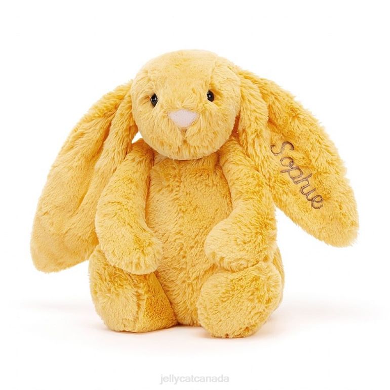 Jellycat Personalised Bashful Bunny Medium Sunshine BV0TH314 Toy