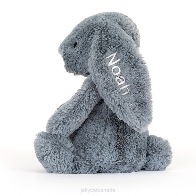 Jellycat Personalised Bashful Dusky Bunny Medium Blue BV0TH91 Toy