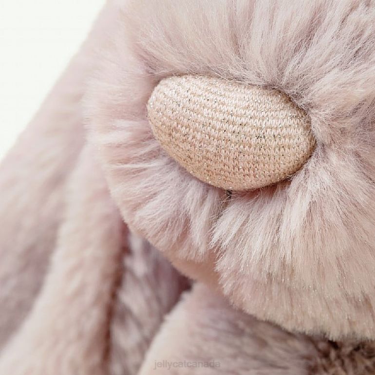 Jellycat Personalised Bashful Luxe Bunny Rosa Medium Pink BV0TH155 Toy