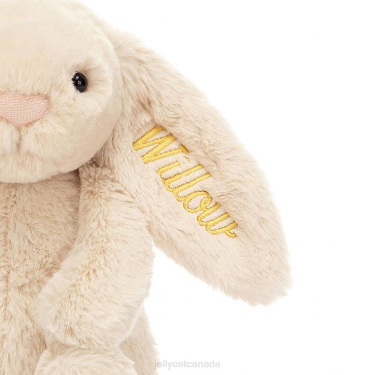 Jellycat Personalised Bashful Luxe Bunny Willow Medium Beige BV0TH237 Toy