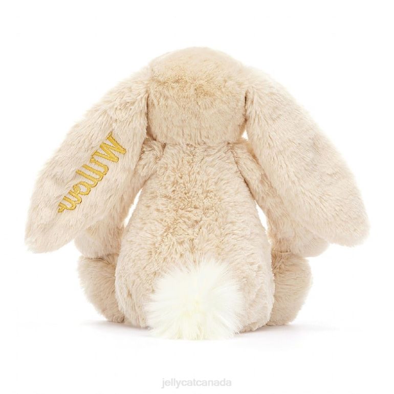 Jellycat Personalised Bashful Luxe Bunny Willow Medium Beige BV0TH237 Toy