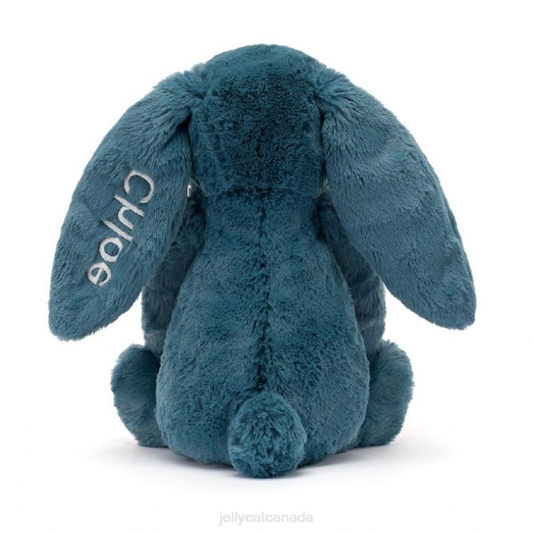 Jellycat Personalised Bashful Mineral Blue Bunny Medium Colbalt Blue BV0TH346 Toy