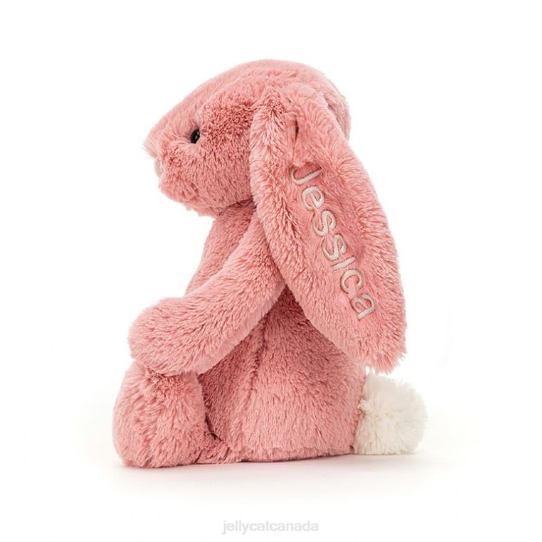 Jellycat Personalised Bashful Petal Bunny Medium Sorbet Pink BV0TH130 Toy