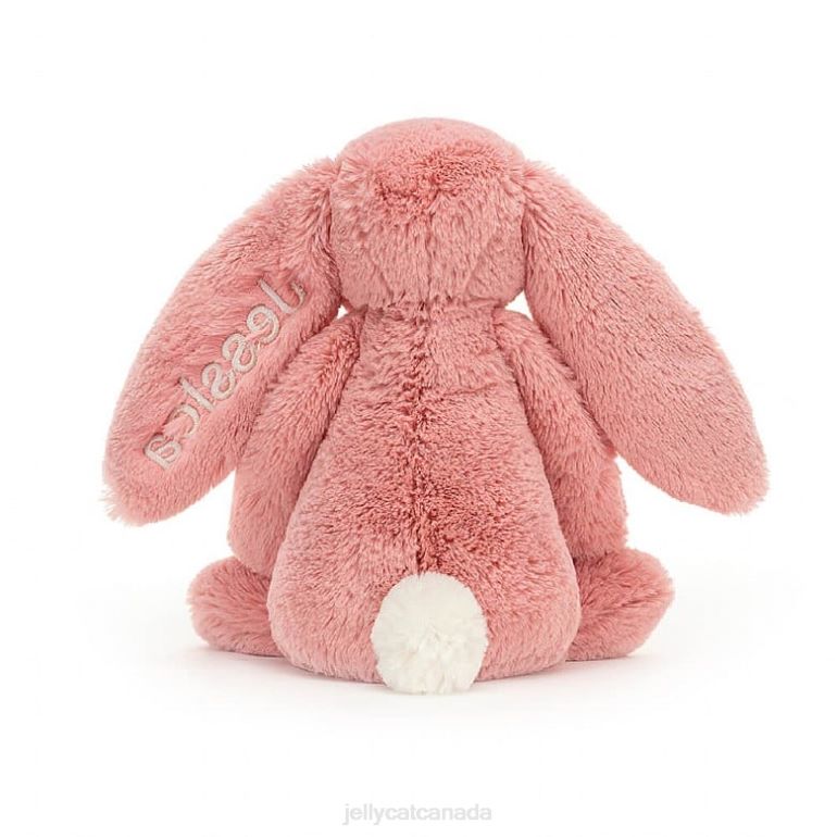 Jellycat Personalised Bashful Petal Bunny Medium Sorbet Pink BV0TH130 Toy