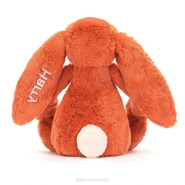 Jellycat Personalised Bashful Tangerine Bunny Medium Orange BV0TH502 Toy