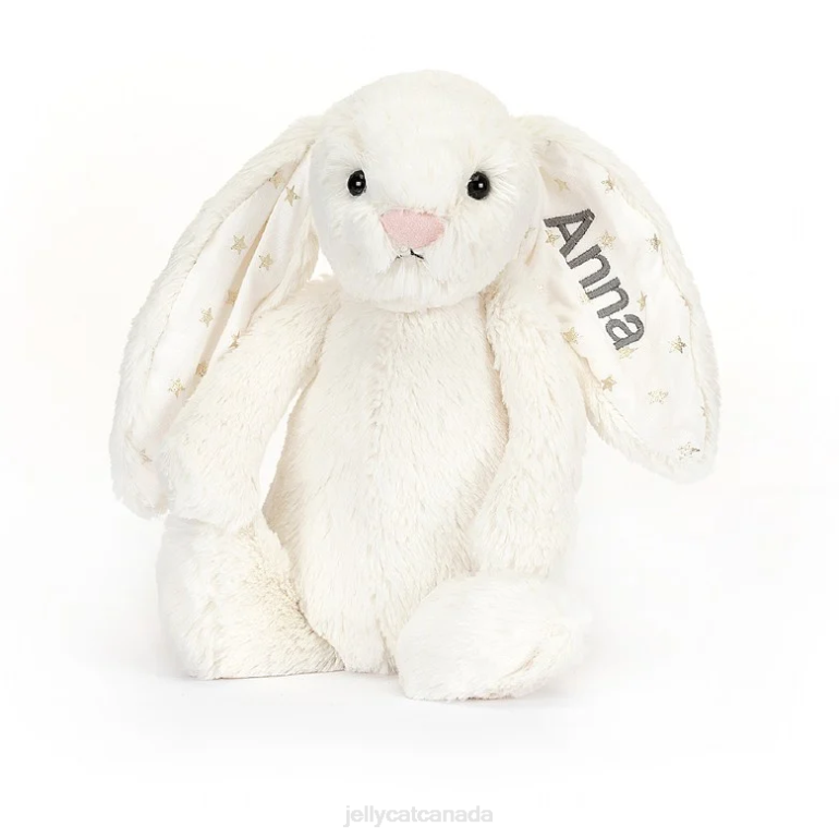 Jellycat Personalised Bashful Twinkle Bunny Medium Cream BV0TH203 Toy