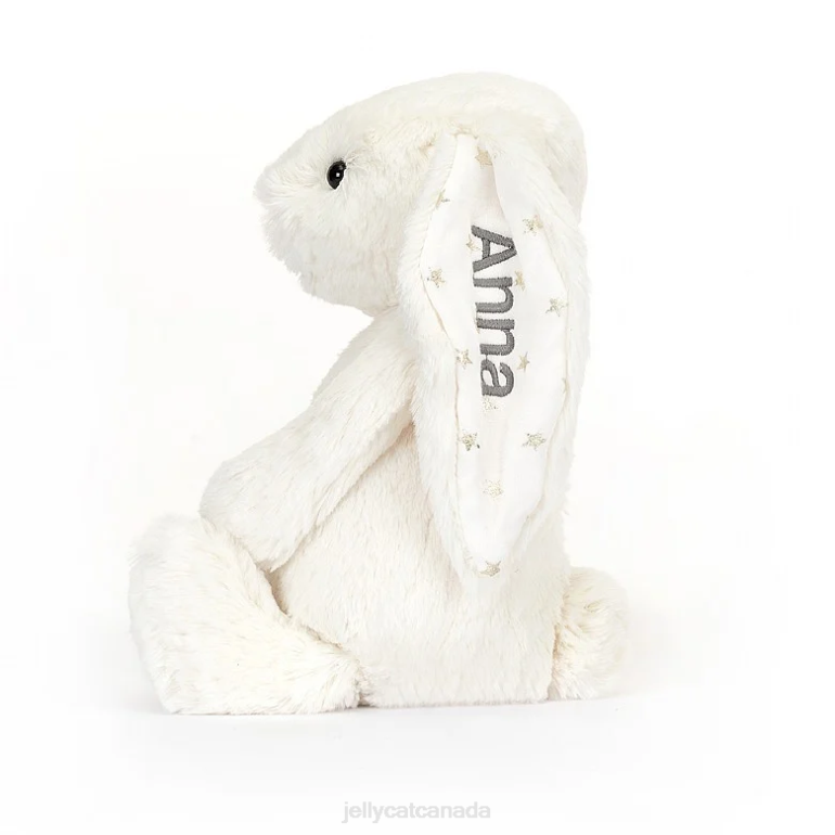 Jellycat Personalised Bashful Twinkle Bunny Medium Cream BV0TH203 Toy