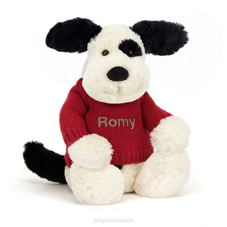 Jellycat Bashful Black & Cream Puppy Black and White BV0TH171 Toy