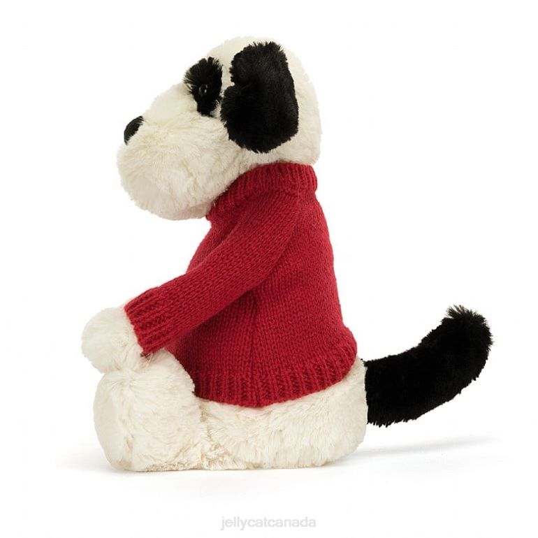 Jellycat Bashful Black & Cream Puppy Black and White BV0TH171 Toy