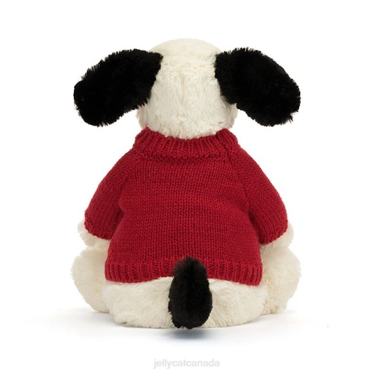 Jellycat Bashful Black & Cream Puppy Black and White BV0TH171 Toy