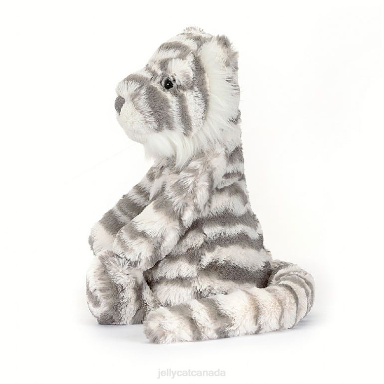 Jellycat Bashful Snow Tiger Grey and White BV0TH609 Toy
