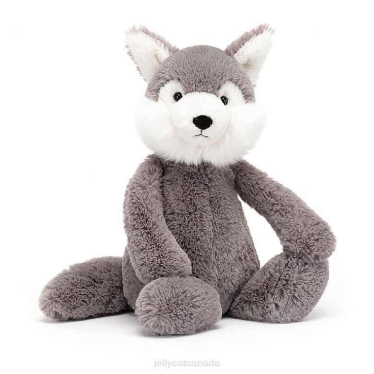 Jellycat Bashful Wolf Grey and White BV0TH179 Toy