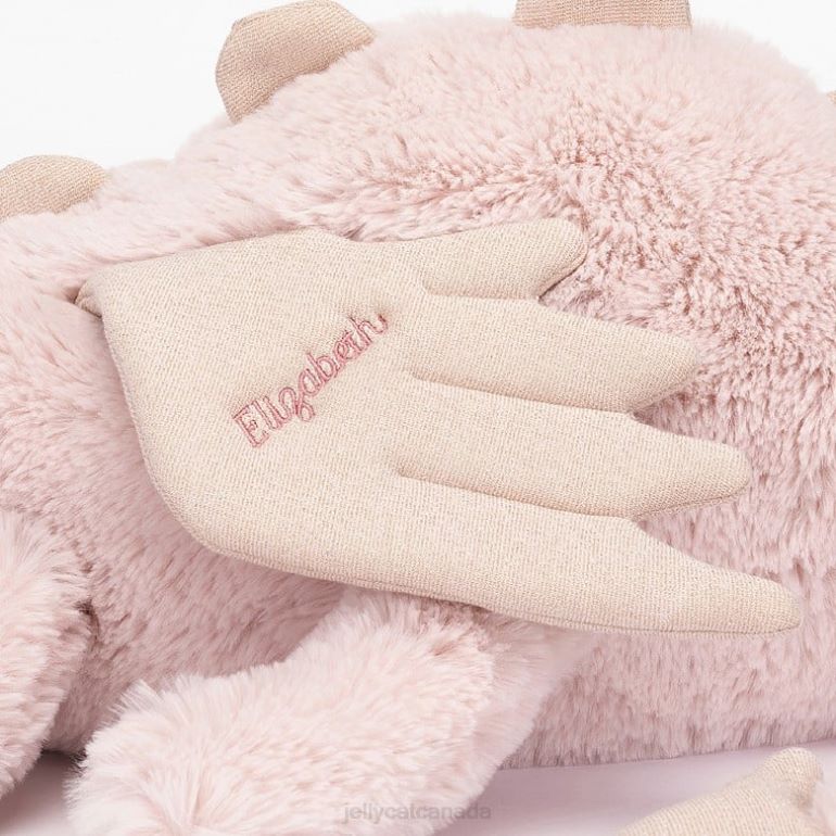 Jellycat Personalised Rose Dragon Huge Pink BV0TH523 Toy
