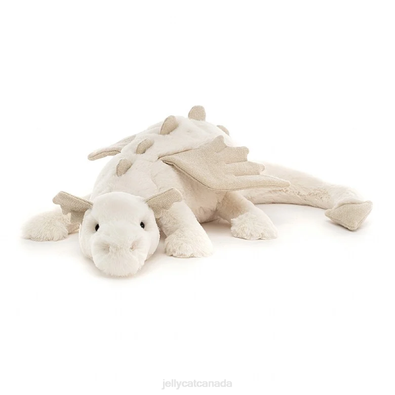 Jellycat Snow Dragon White BV0TH51 Toy