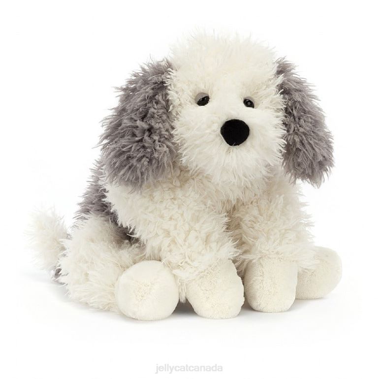 Jellycat Floofie Sheepdog Grey and White BV0TH403 Toy