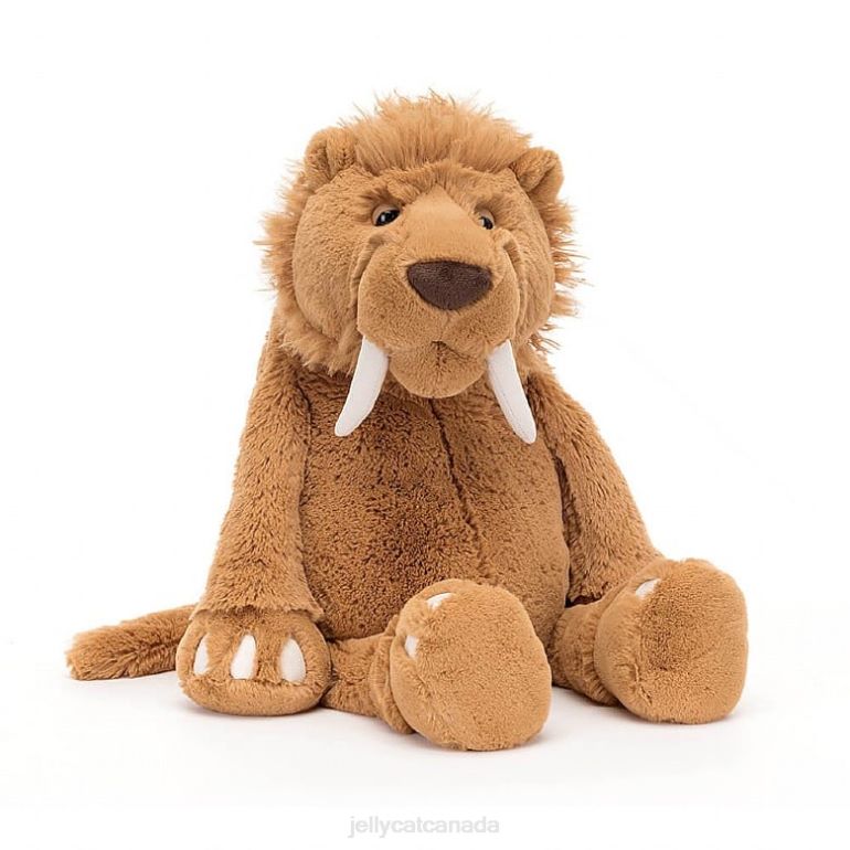 Jellycat Stellan Sabre Tooth Tiger Brown BV0TH394 Toy