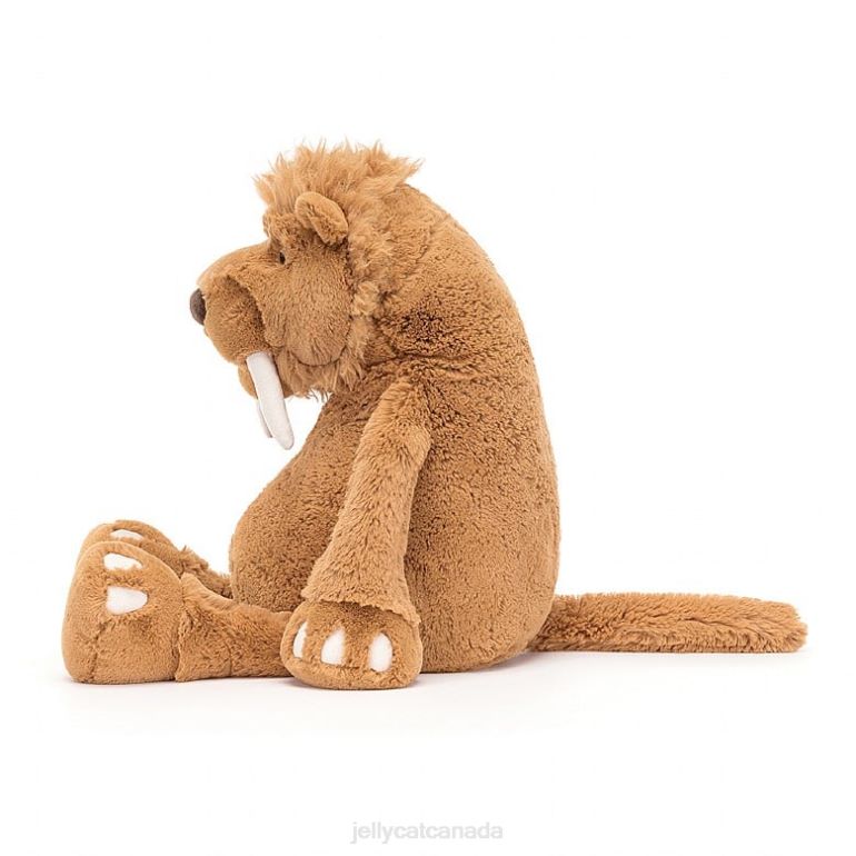 Jellycat Stellan Sabre Tooth Tiger Brown BV0TH394 Toy
