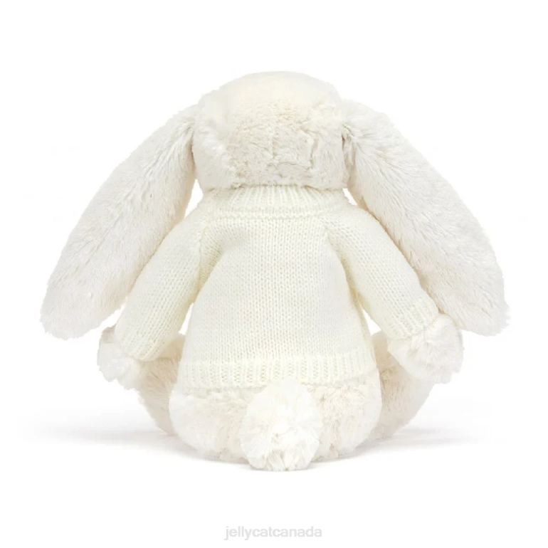 Jellycat Blossom Bunny with Personalised Jumper Cream BV0TH594 Toy
