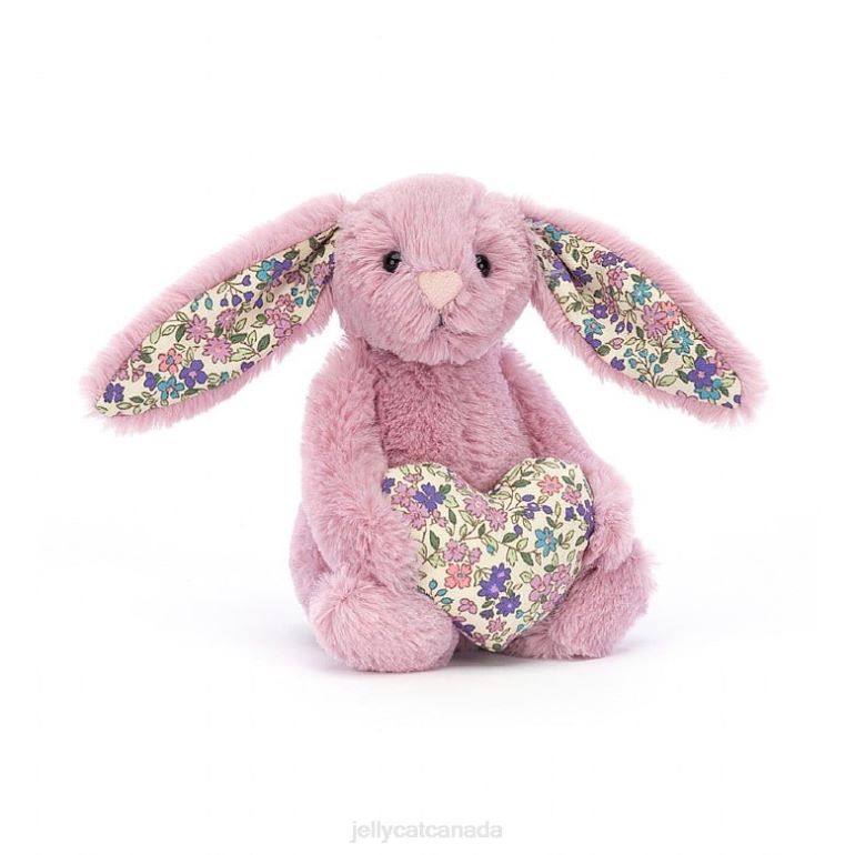 Jellycat Blossom Heart Tulip Bunny Pink BV0TH348 Toy