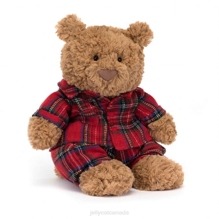 Jellycat Bartholomew Bear Bedtime Brown BV0TH11 Toy