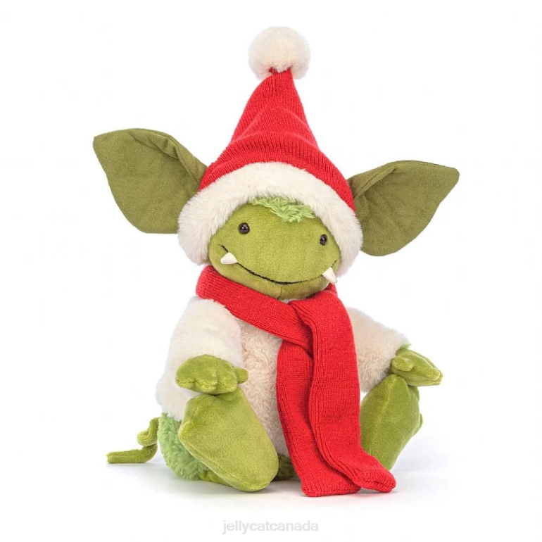 Jellycat Christmas Grizzo Green BV0TH120 Toy