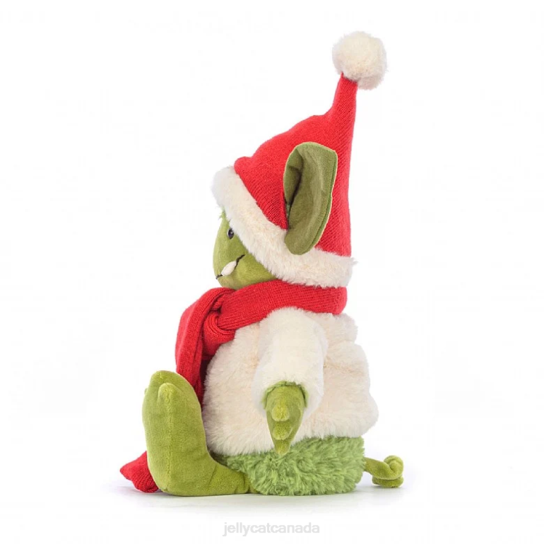 Jellycat Christmas Grizzo Green BV0TH120 Toy
