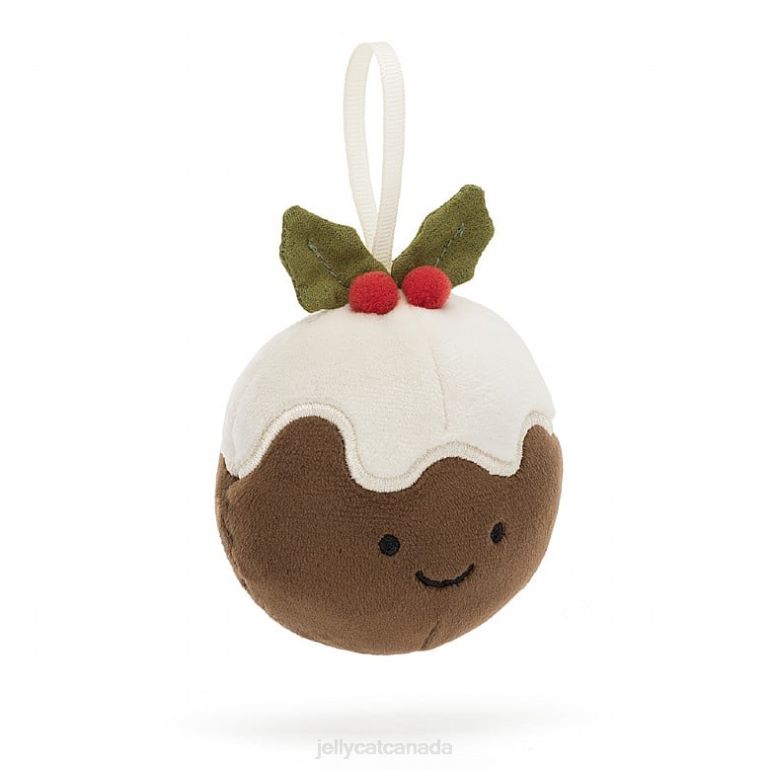 Jellycat Festive Folly Christmas Pudding Brown BV0TH39 Toy