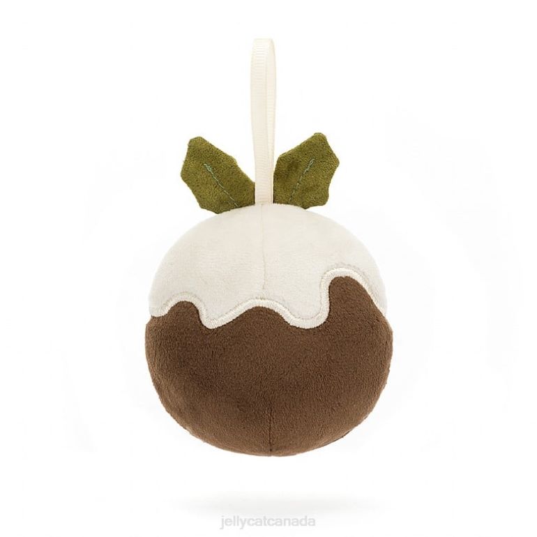 Jellycat Festive Folly Christmas Pudding Brown BV0TH39 Toy
