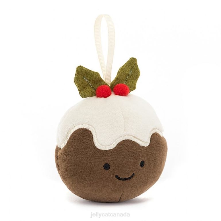 Jellycat Festive Folly Christmas Pudding Brown BV0TH39 Toy