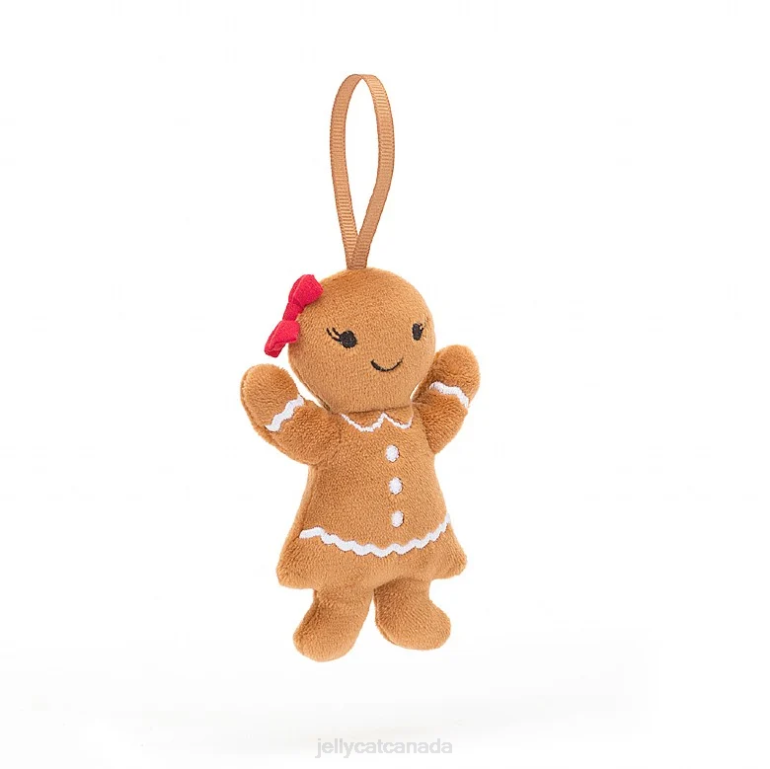 Jellycat Festive Folly Gingerbread Ruby Beige BV0TH627 Toy