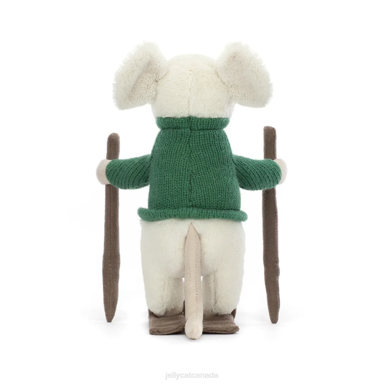 Jellycat Merry Mouse Skiing Green BV0TH233 Toy