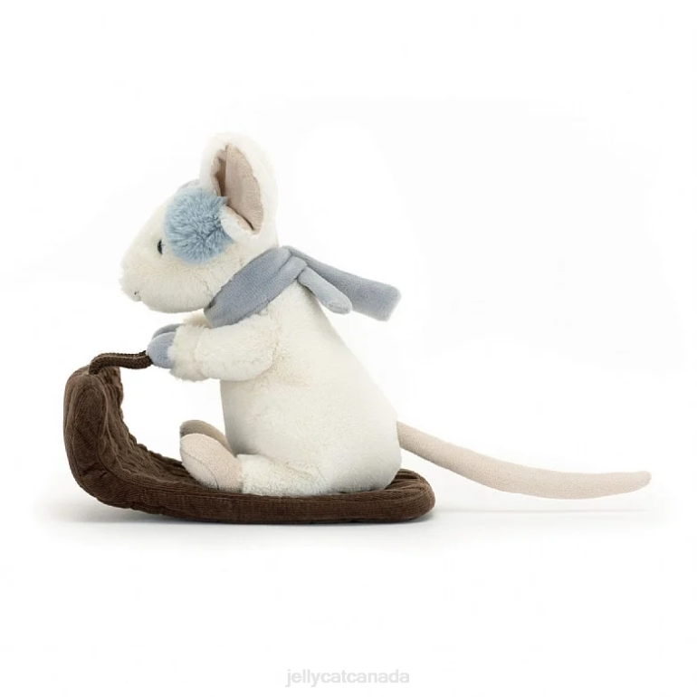 Jellycat Merry Mouse Sleighing Cream BV0TH186 Toy