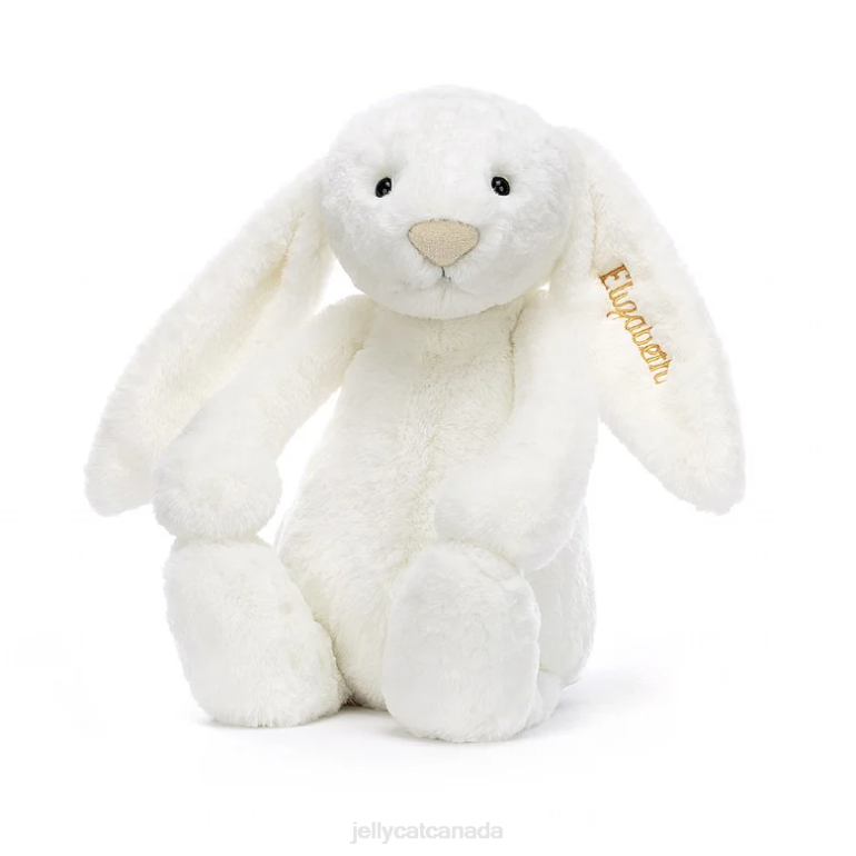 Jellycat Personalised Bashful Luxe Bunny Luna Huge White BV0TH715 Toy