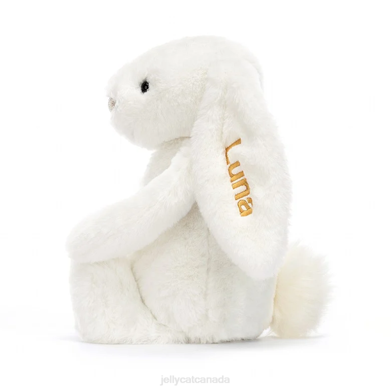 Jellycat Personalised Bashful Luxe Bunny Luna Medium White BV0TH228 Toy