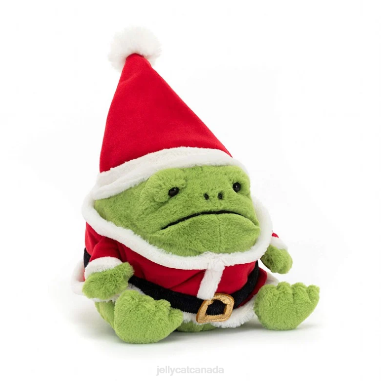 Jellycat Santa Ricky Rain Frog Green BV0TH60 Toy