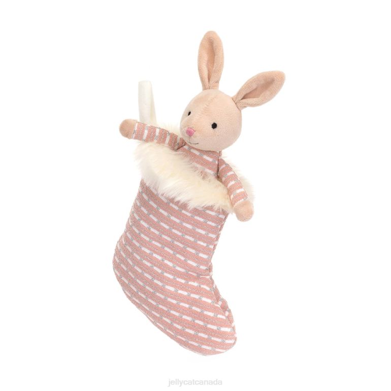 Jellycat Shimmer Stocking Bunny Beige BV0TH443 Toy