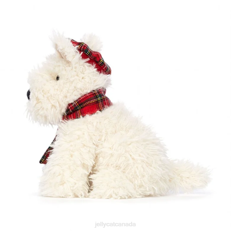 Jellycat Winter Warmer Munro Scottie Dog Cream BV0TH52 Toy