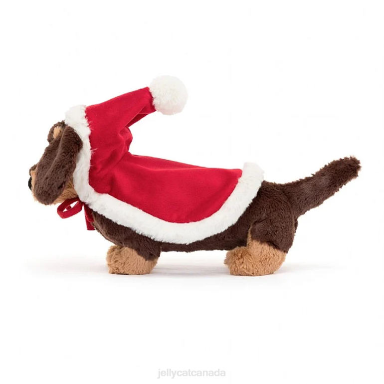Jellycat Winter Warmer Otto Sausage Dog Brown BV0TH29 Toy