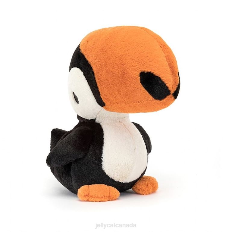 Jellycat Bodacious Beak Toucan Black and White BV0TH275 Toy