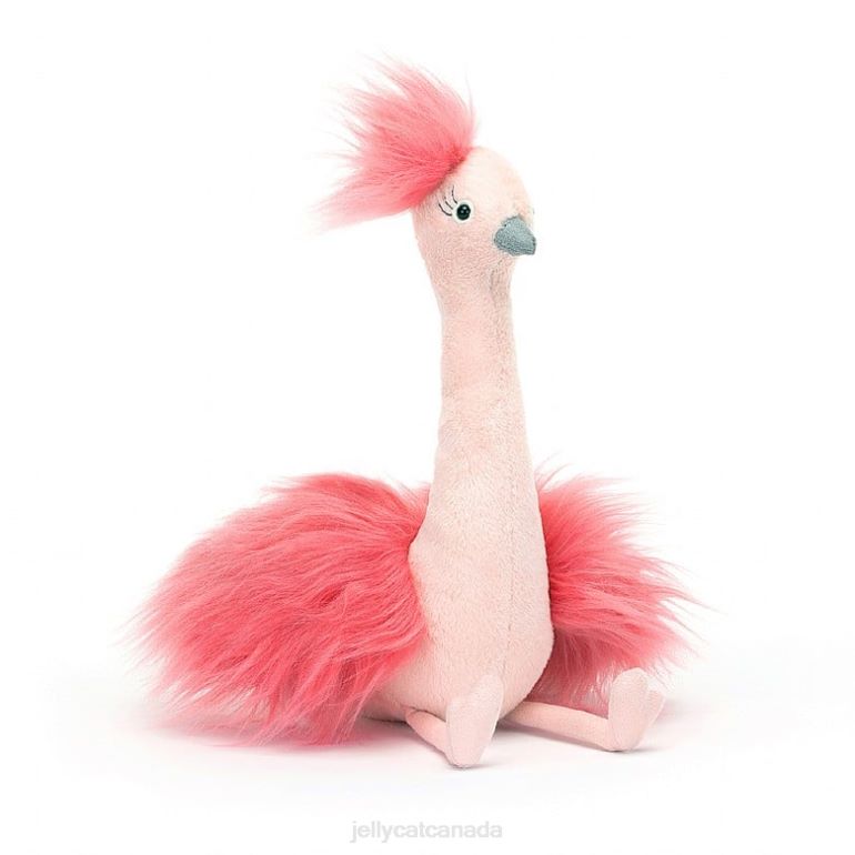 Jellycat Fou Fou Ostrich Pink BV0TH321 Toy