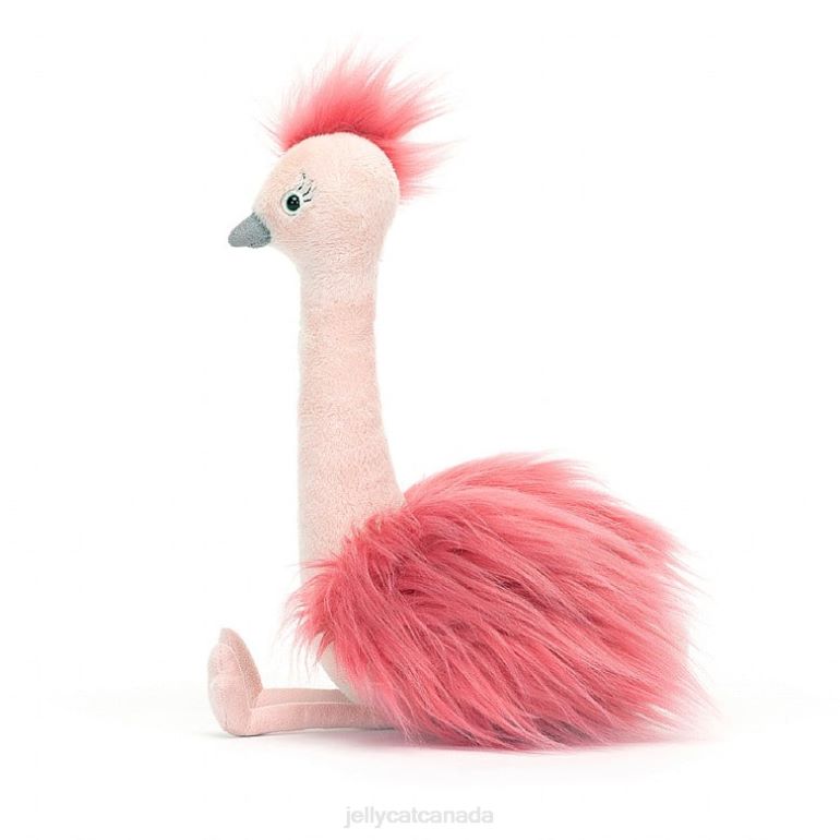 Jellycat Fou Fou Ostrich Pink BV0TH321 Toy