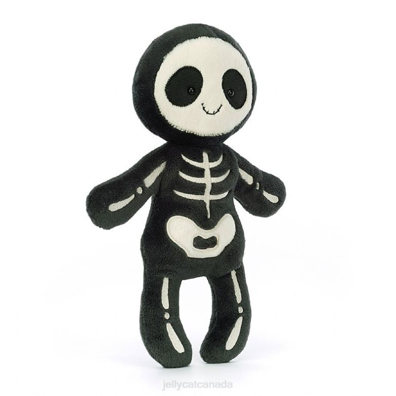 Jellycat Skeleton Bob Black and White BV0TH109 Toy